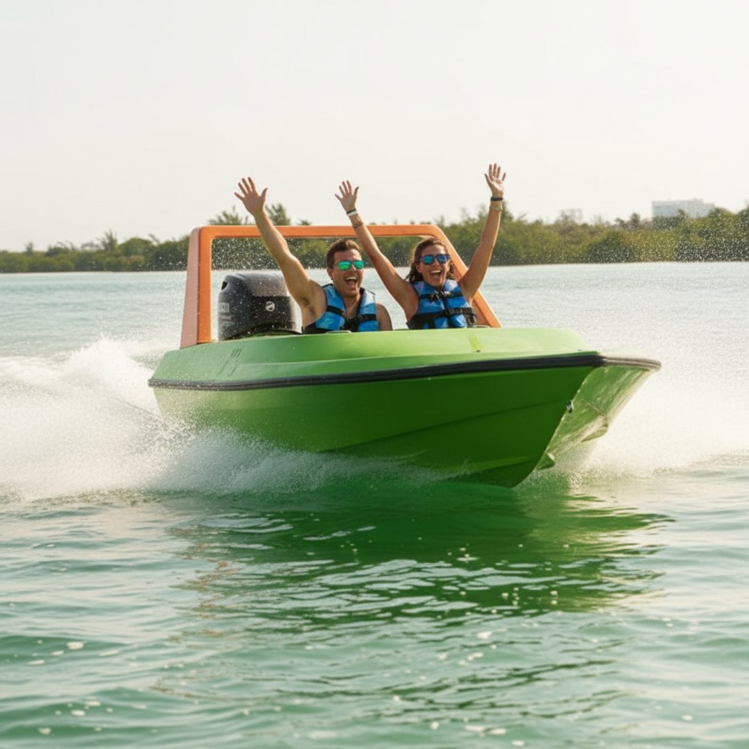Quintanarrooenses Save on Jungle Tour Speed Boat Adventure in Cancún — Aqua Tours Cancun