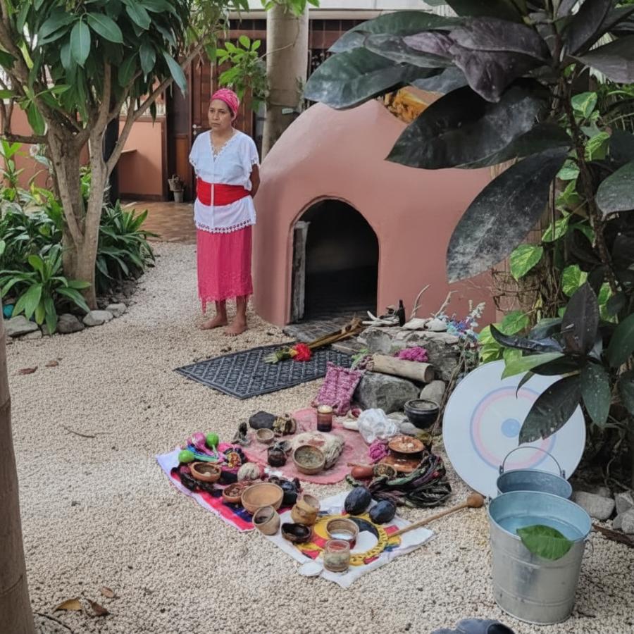 Los quintanarrooenses ahorran en las ceremonias de Temezcal